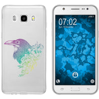 Galaxy J5 (2016) J510 Silikon-Hülle Floral Rabe M4-4 Case