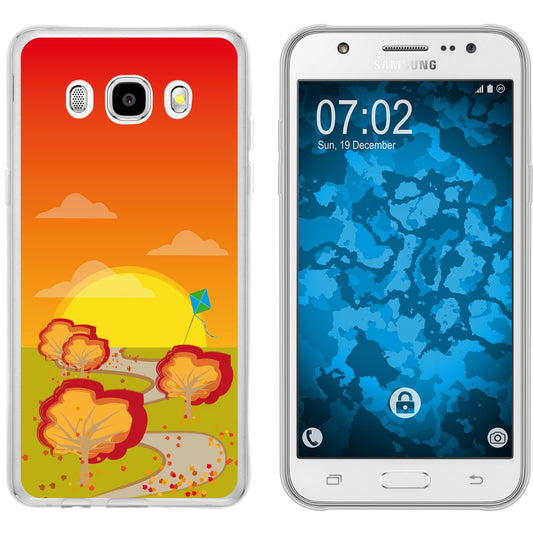 Galaxy J5 (2016) J510 Silikon-Hülle Herbst Drache/Kite M2 Ca