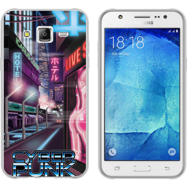Galaxy J5 (2016) J510 Silikon-Hülle Retro Wave Cyberpunk.01