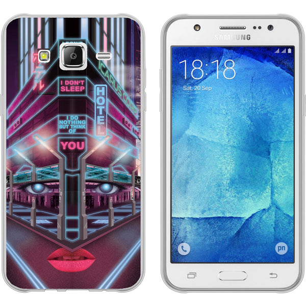 Galaxy J5 (2016) J510 Silikon-Hülle Retro Wave Cyberpunk.02