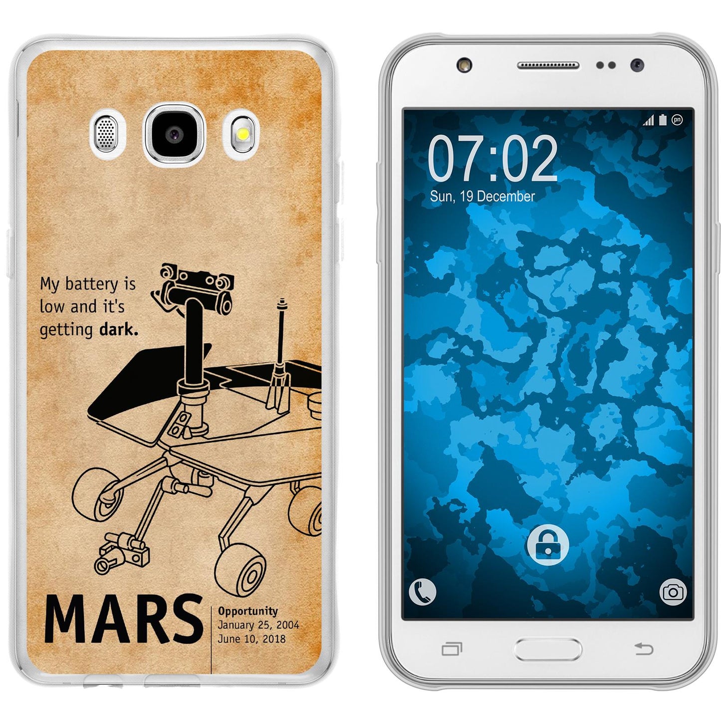 Galaxy J5 (2016) J510 Silikon-Hülle Space Rover M2 Case
