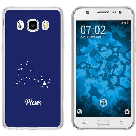Galaxy J5 (2016) J510 Silikon-Hülle SternzeichenPisces M1 Ca