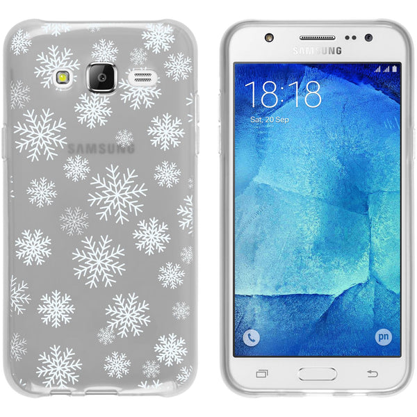 Galaxy J5 (2015 - J500) Silikon-Hülle X Mas Weihnachten Schn