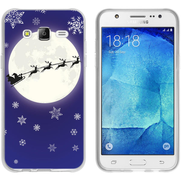 Galaxy J5 (2015 - J500) Silikon-Hülle X Mas Weihnachten Sant