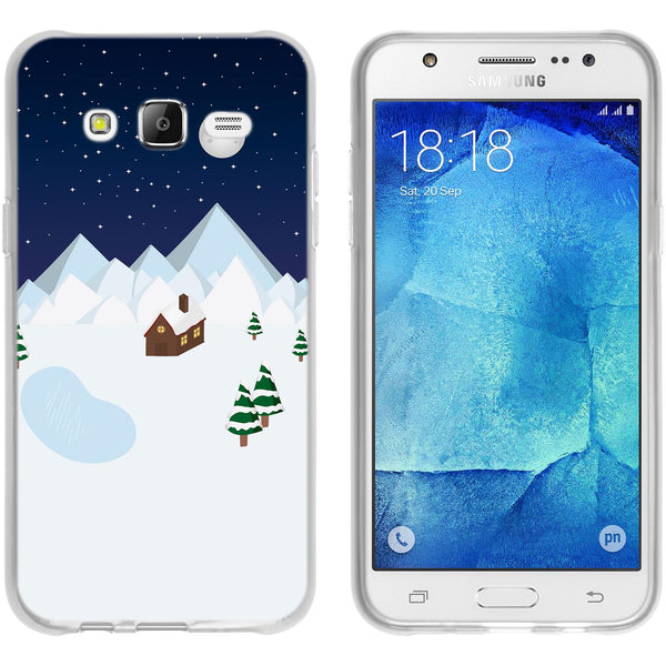Galaxy J5 (2015 - J500) Silikon-Hülle X Mas Weihnachten Wint