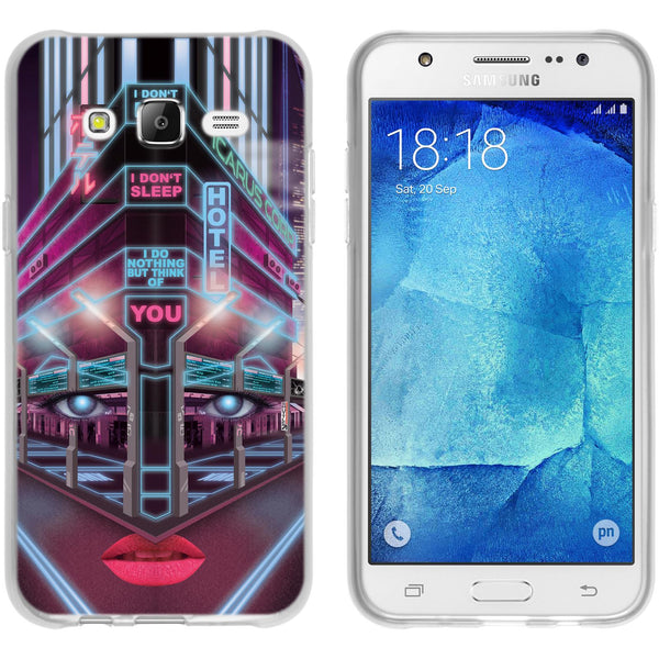Galaxy J5 (2015 - J500) Silikon-Hülle Retro Wave Cyberpunk.0