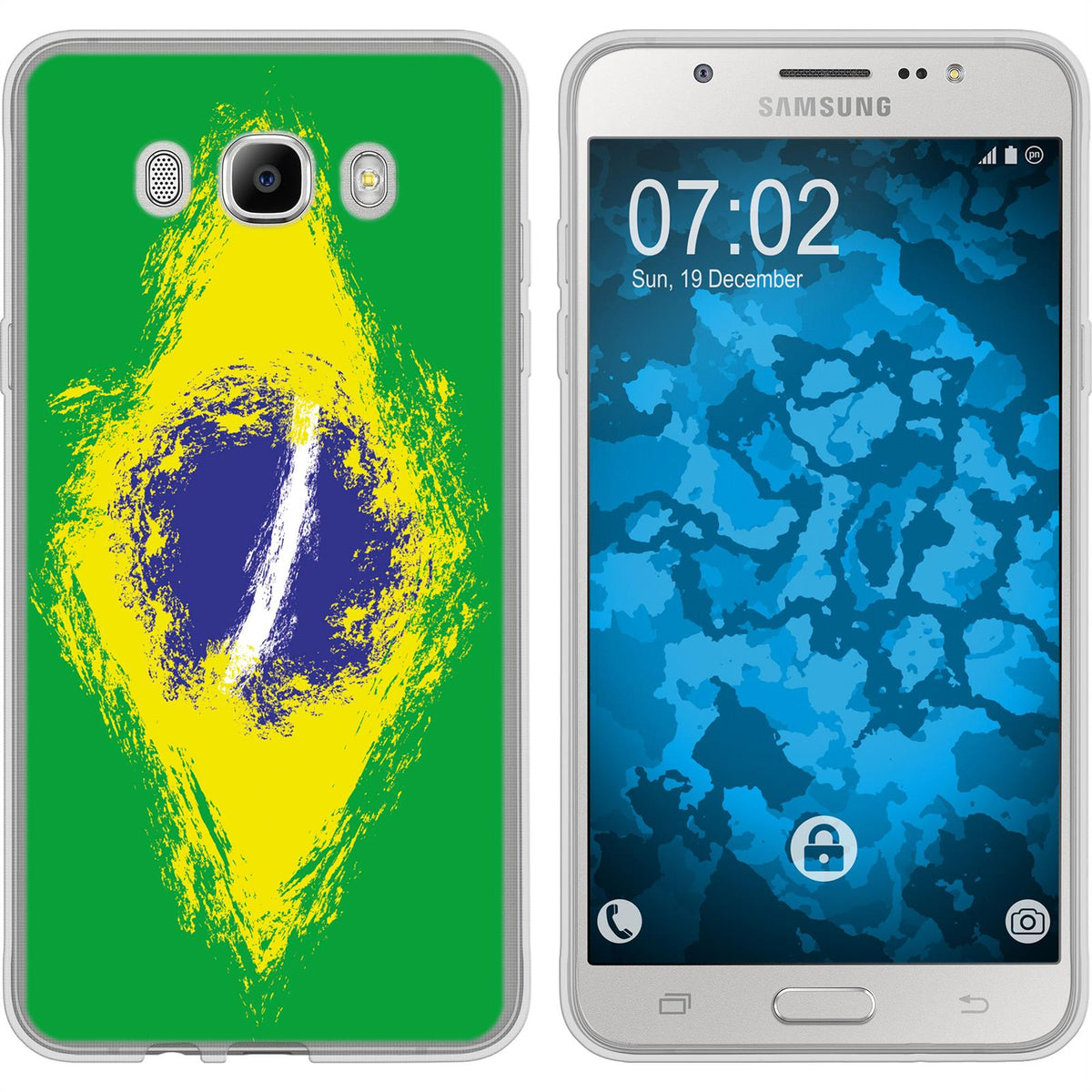 Galaxy J7 (2016) J710 Silikon-Hülle WM Brasilien M3 Case