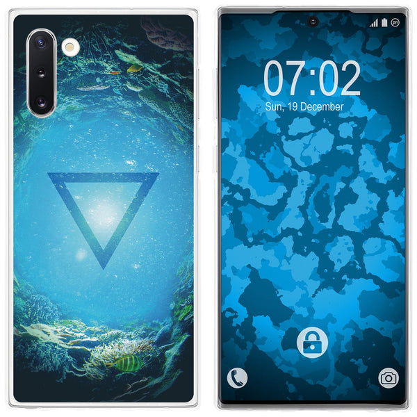 Galaxy Note 10 Silikon-Hülle Element Wasser M4 Case