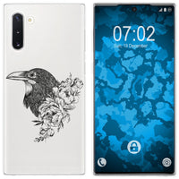 Galaxy Note 10 Silikon-Hülle Floral Rabe M4-1 Case
