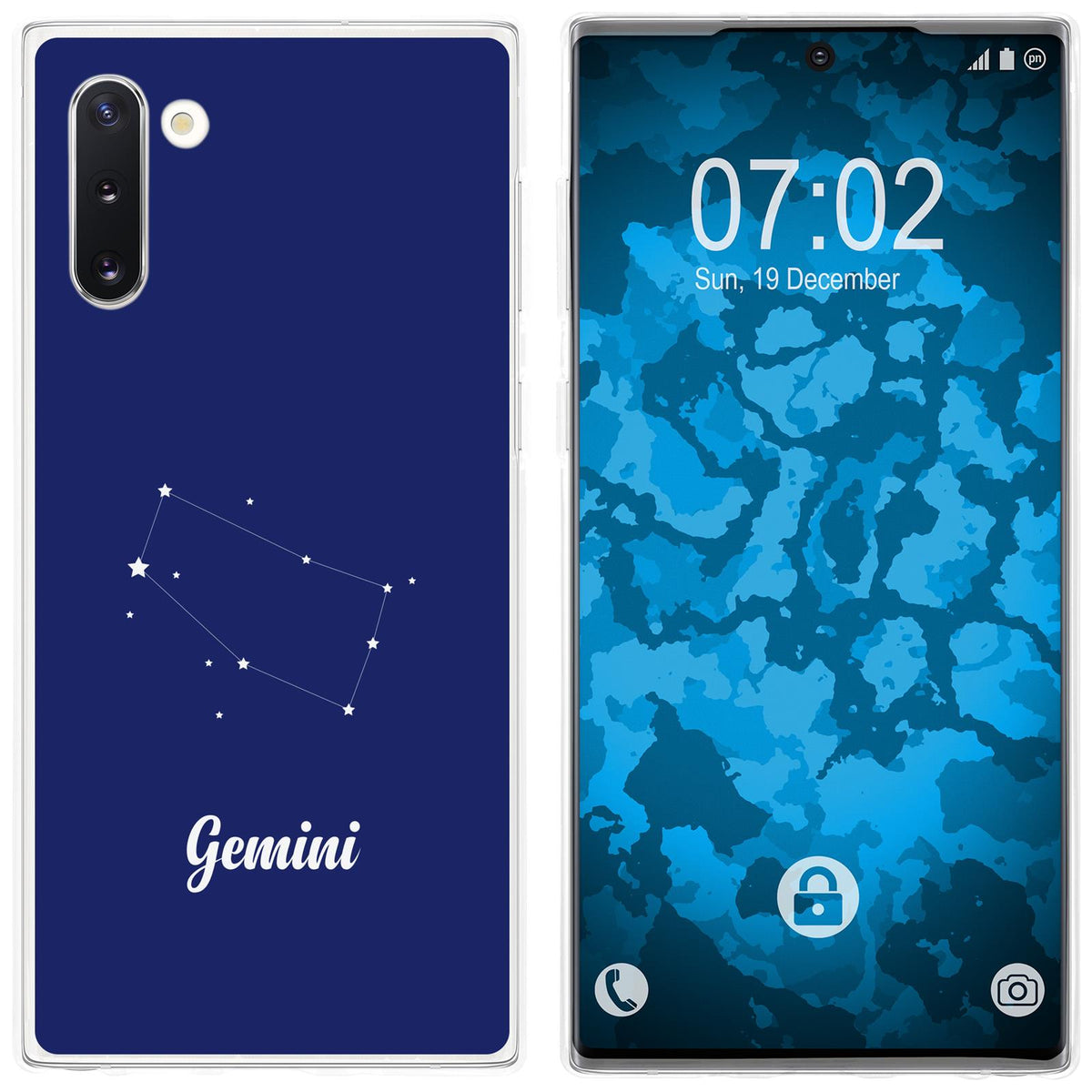 Galaxy Note 10 Silikon-Hülle SternzeichenGemini M12 Case