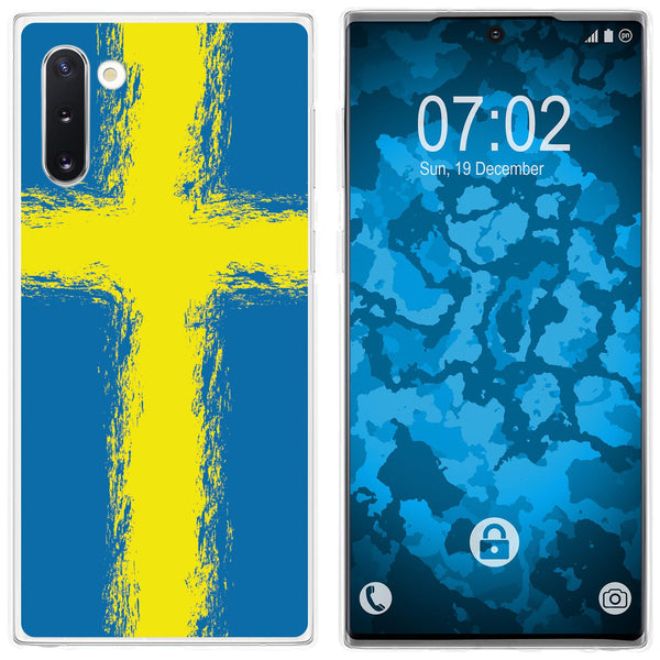 Galaxy Note 10 Silikon-Hülle WM Schweden M12 Case