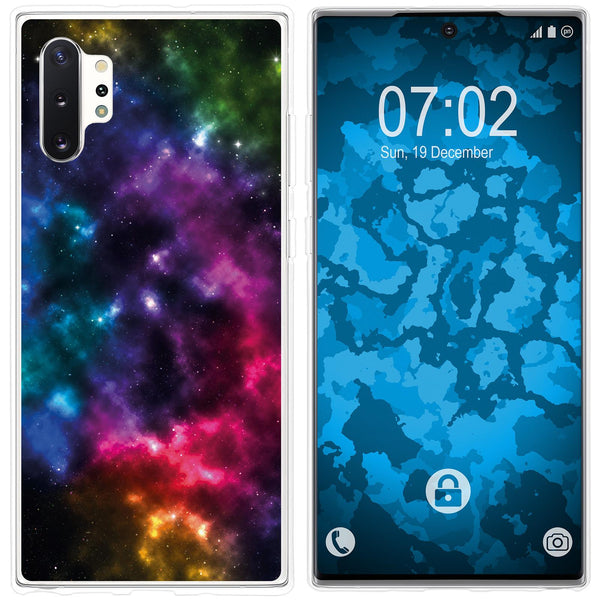 Galaxy Note 10+ Silikon-Hülle Space Nebula M8 Case