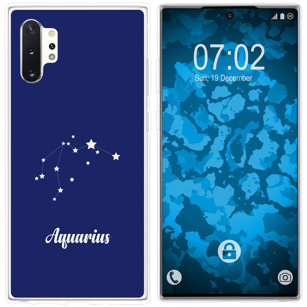 Galaxy Note 10+ Silikon-Hülle SternzeichenAquarius M10 Case