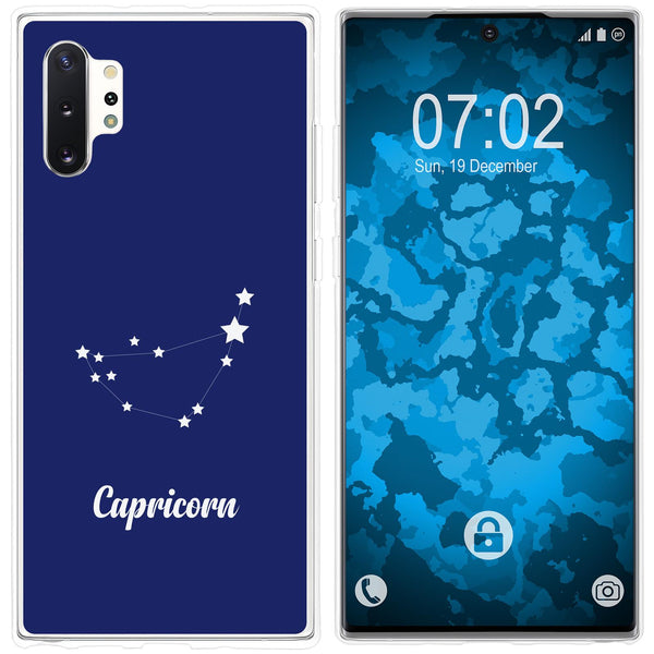 Galaxy Note 10+ Silikon-Hülle SternzeichenCapricornus M7 Cas