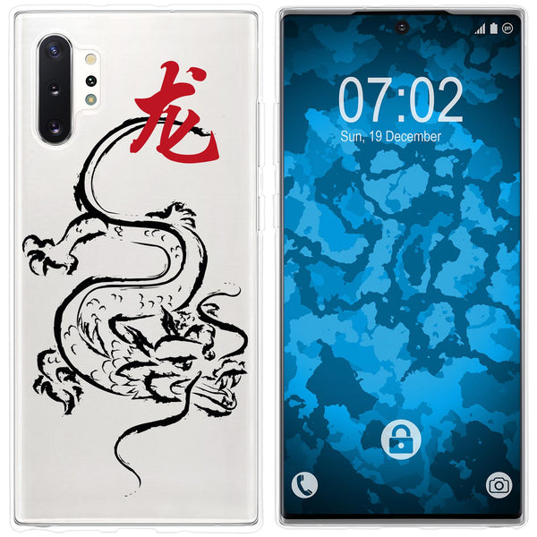 Galaxy Note 10+ Silikon-Hülle Tierkreis Chinesisch M5 Case