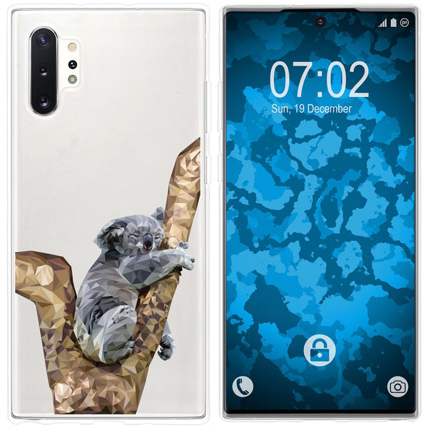 Galaxy Note 10+ Silikon-Hülle Vektor Tiere Koala M9 Case