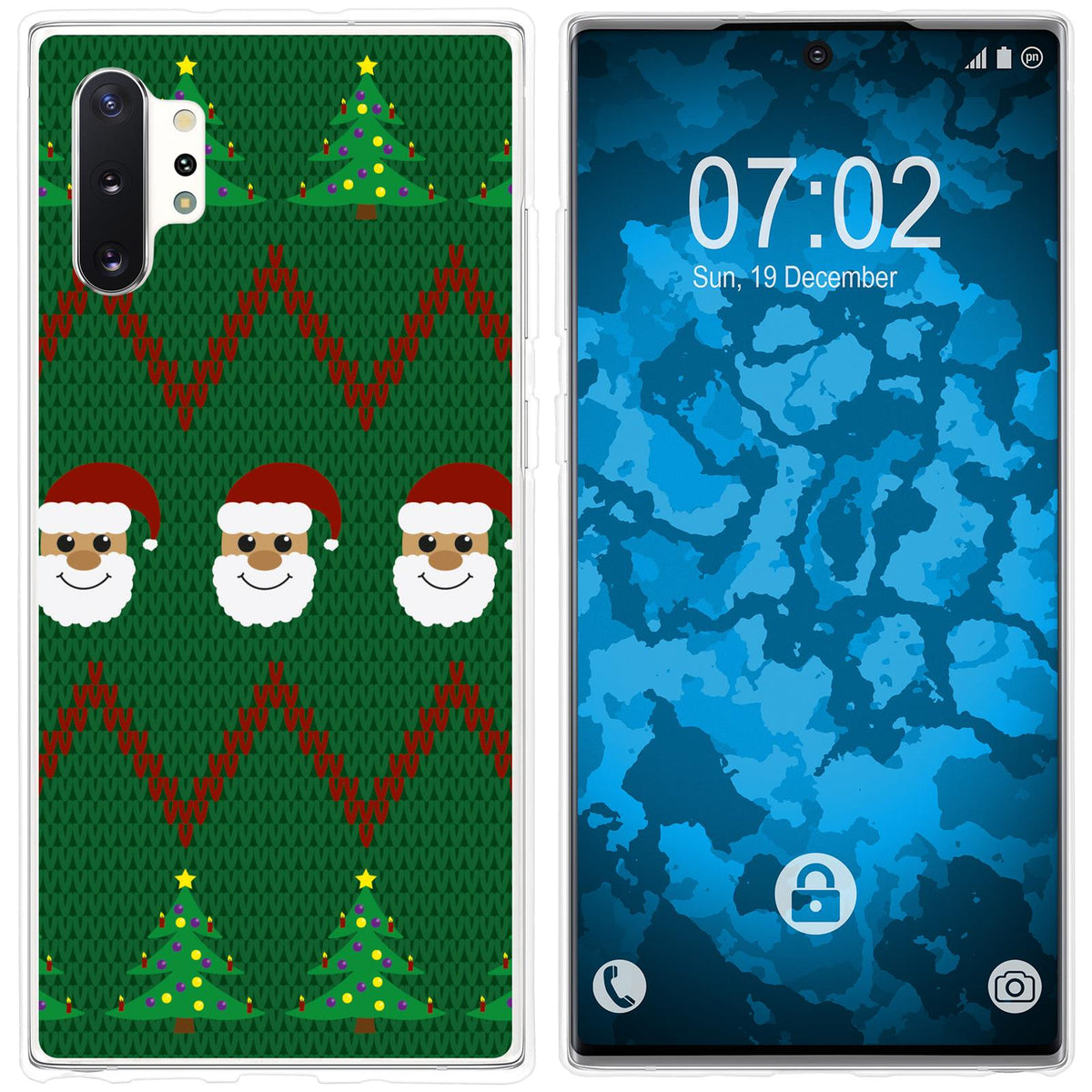 Galaxy Note 10+ Silikon-Hülle X Mas Weihnachten X-Mas Sweate