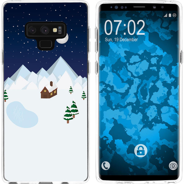 Galaxy Note 9 Silikon-Hülle X Mas Weihnachten Winterwonderla