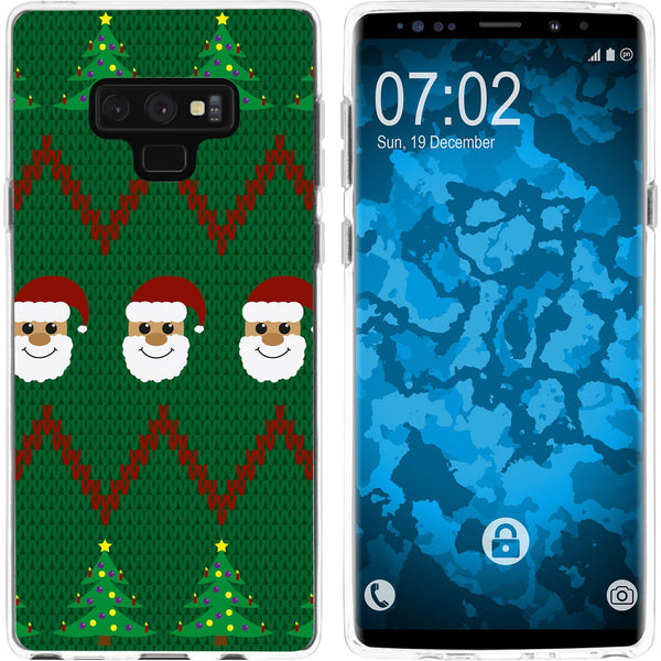 Galaxy Note 9 Silikon-Hülle X Mas Weihnachten X-Mas Sweater