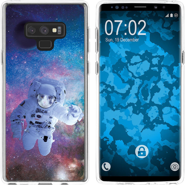 Galaxy Note 9 Silikon-Hülle Space Catronaut M5 Case