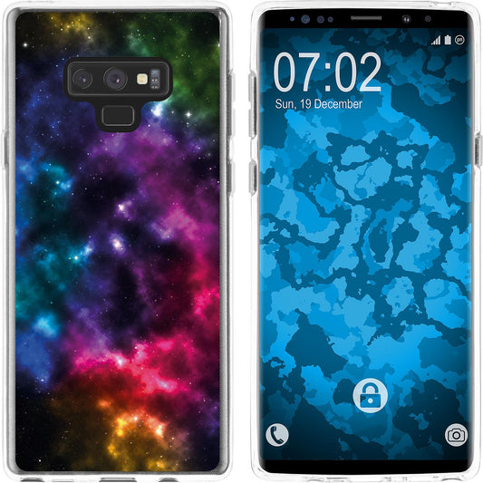 Galaxy Note 9 Silikon-Hülle Space Nebula M8 Case