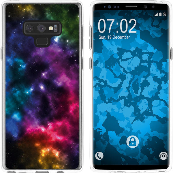 Galaxy Note 9 Silikon-Hülle Space Nebula M8 Case