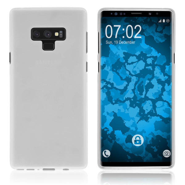 PhoneNatic Case kompatibel mit Samsung Galaxy Note 9 - clear Silikon Hülle matt Cover