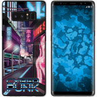 Galaxy Note 8 Silikon-Hülle Retro Wave Cyberpunk.01 M4 Case