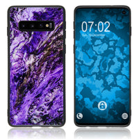 Hybridhülle für Samsung Galaxy S10 mit Glasrücken Design:03