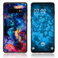 Hybridhülle für Samsung Galaxy S10 mit Glasrücken Design:06