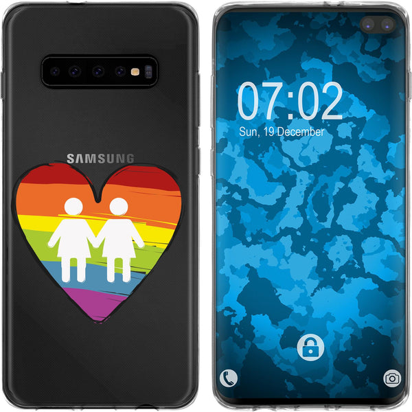 Galaxy S10 Plus Silikon-Hülle pride Frauen M4 Case