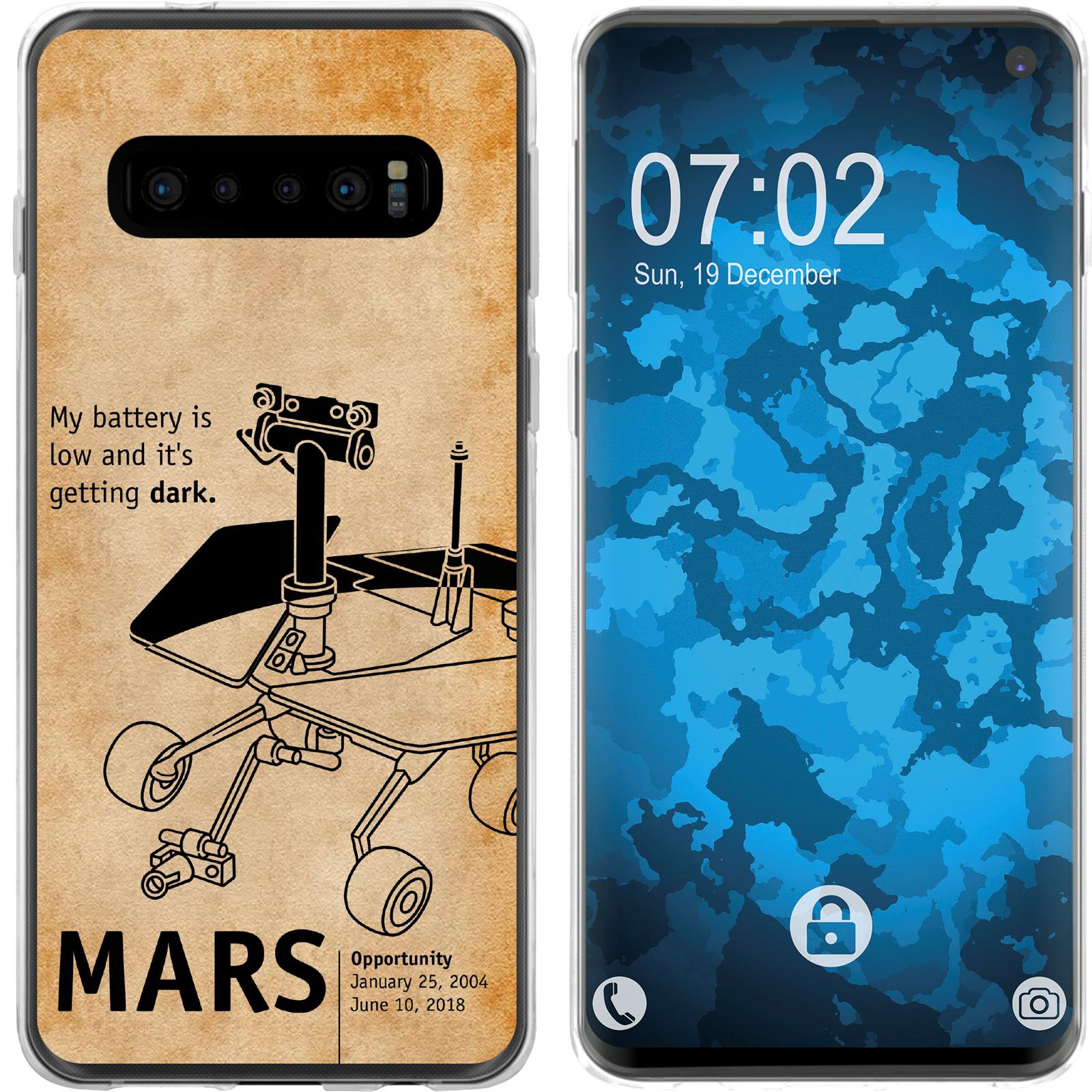 Galaxy S10 Silikon-Hülle Space Rover M2 Case