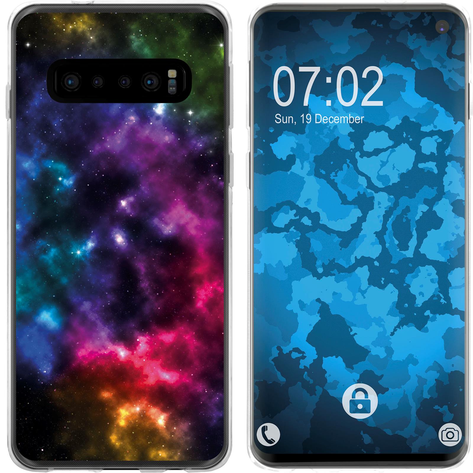 Galaxy S10 Silikon-Hülle Space Nebula M8 Case