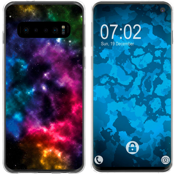 Galaxy S10 Silikon-Hülle Space Nebula M8 Case