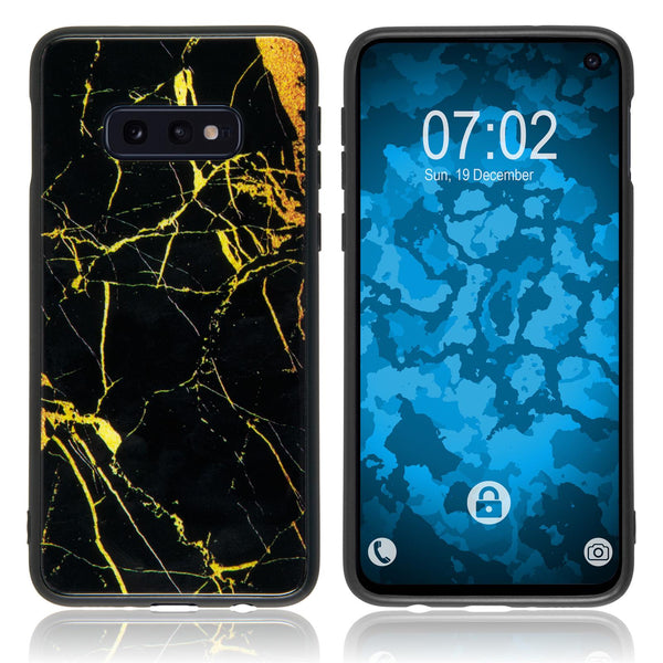 Hybridhülle für Samsung Galaxy S10e mit Glasrücken Design:05