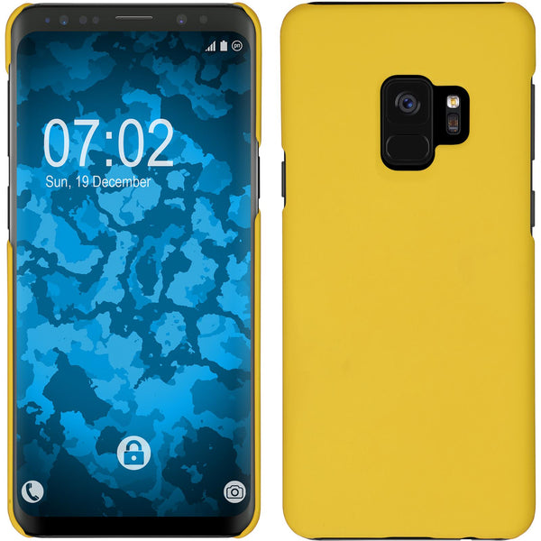 Hardcase für Samsung Galaxy S9 gummiert gelb