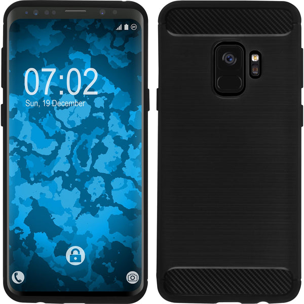 PhoneNatic Case kompatibel mit Samsung Galaxy S9 Plus - schwarz Silikon Hülle Ultimate Cover