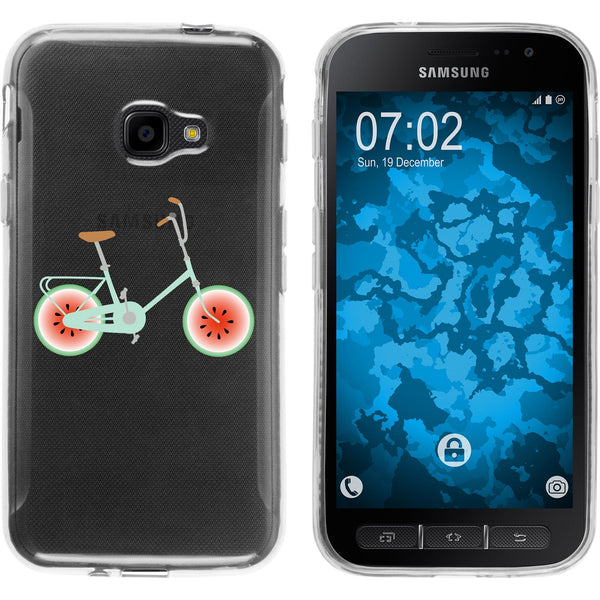 Galaxy Xcover 4 / 4s Silikon-Hülle Bike M3 Case