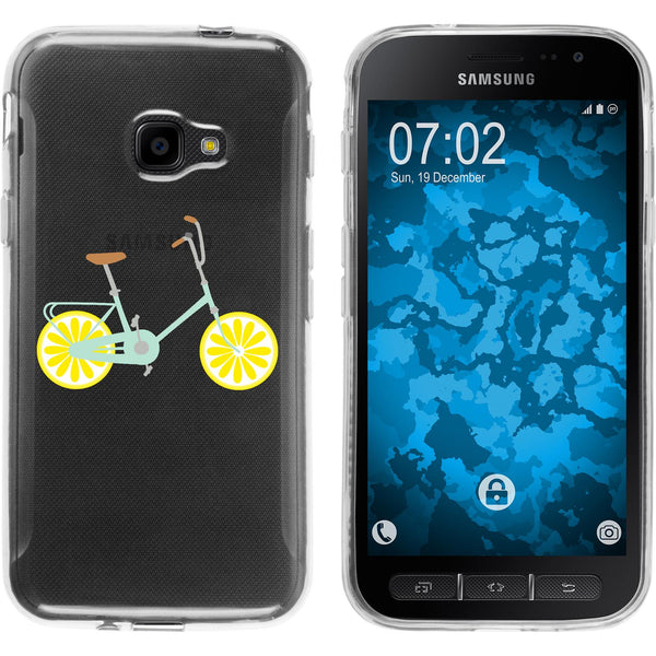Galaxy Xcover 4 / 4s Silikon-Hülle Bike M5 Case