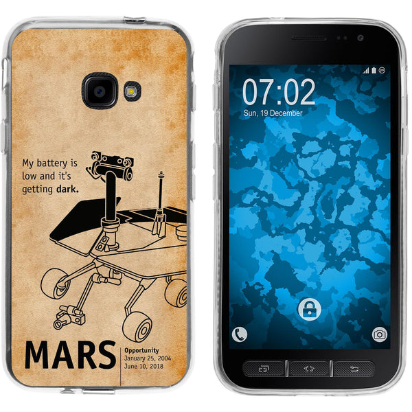Galaxy Xcover 4 / 4s Silikon-Hülle Space Rover M2 Case
