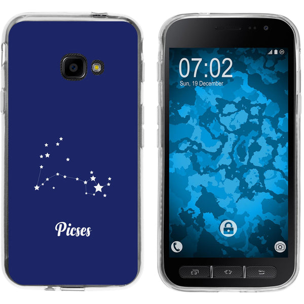 Galaxy Xcover 4 / 4s Silikon-Hülle SternzeichenPisces M1 Cas