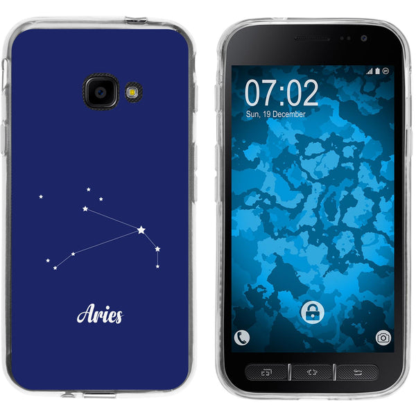 Galaxy Xcover 4 / 4s Silikon-Hülle SternzeichenAries M11 Cas