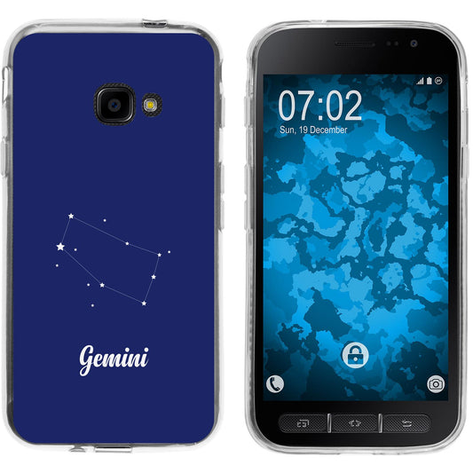Galaxy Xcover 4 / 4s Silikon-Hülle SternzeichenGemini M12 Ca