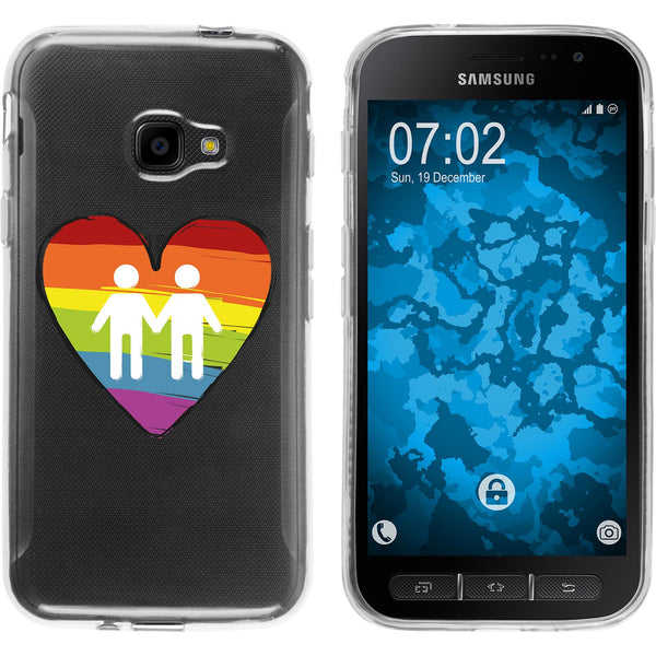 Galaxy Xcover 4 / 4s Silikon-Hülle pride Männer M3 Case
