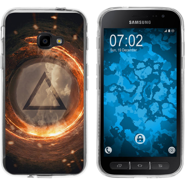 Galaxy Xcover 4 / 4s Silikon-Hülle Element Feuer M3 Case