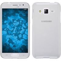 PhoneNatic Case kompatibel mit Samsung Galaxy J2 (2015) - clear Silikon Hülle 360∞ Fullbody + 2 Schutzfolien