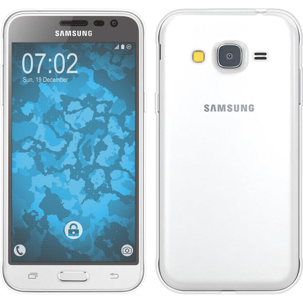 PhoneNatic Case kompatibel mit Samsung Galaxy J3 - clear Silikon Hülle 360∞ Fullbody Cover