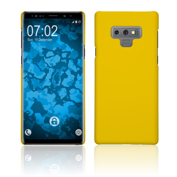 Hardcase für Samsung Galaxy Note 9 gummiert gelb