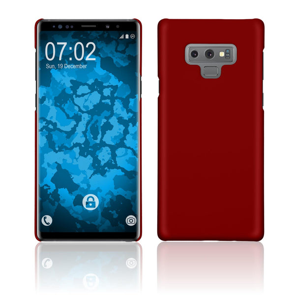 Hardcase für Samsung Galaxy Note 9 gummiert rot
