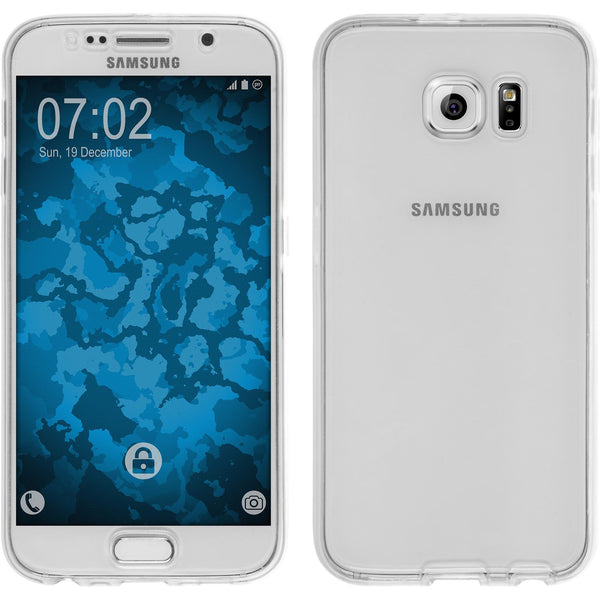 PhoneNatic Case kompatibel mit Samsung Galaxy S6 - clear Silikon Hülle 360∞ Fullbody Cover